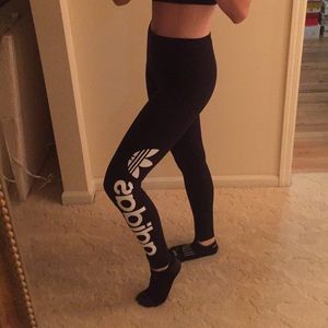 Adidas Black cotton legging